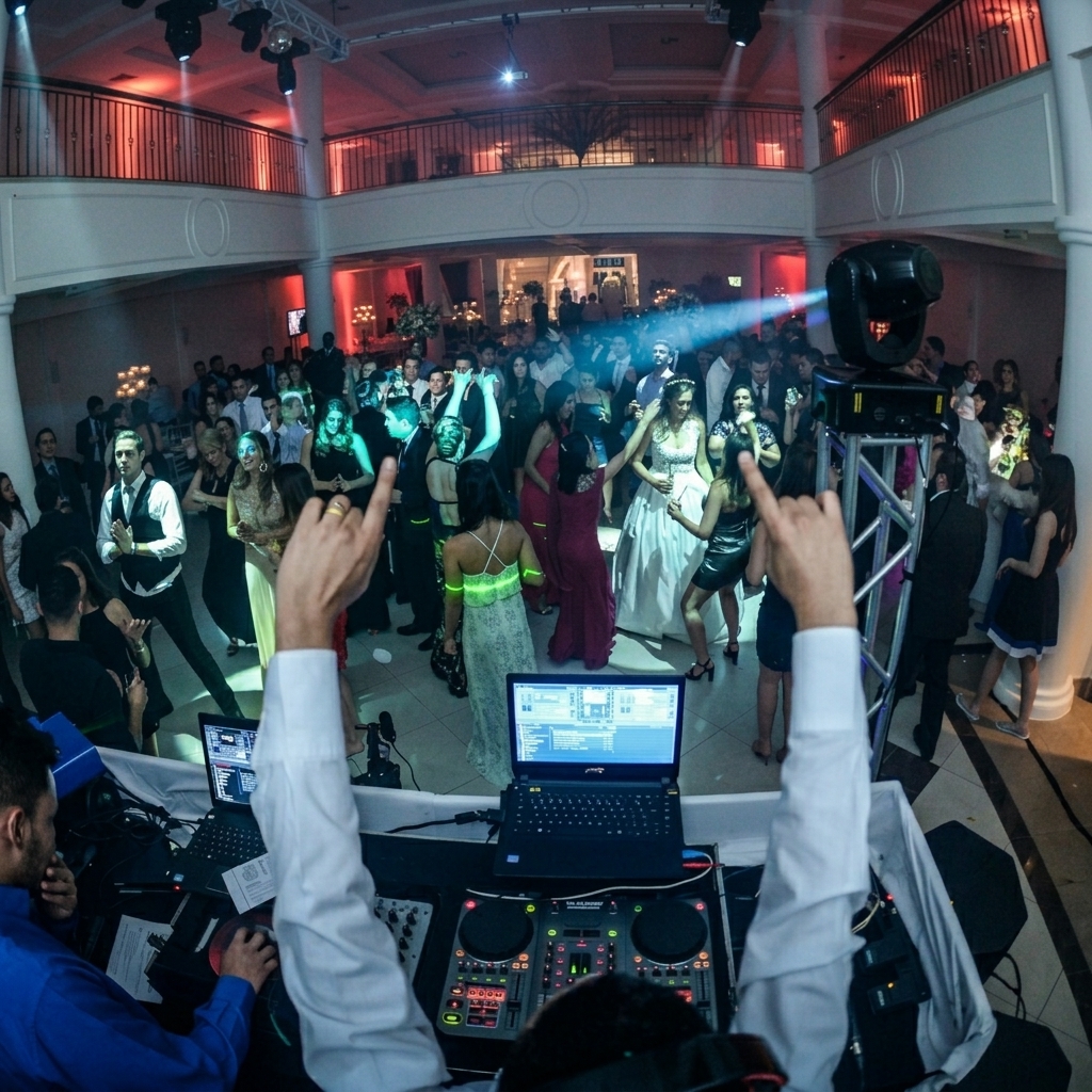 Som, Iluminação de Pista e DJ